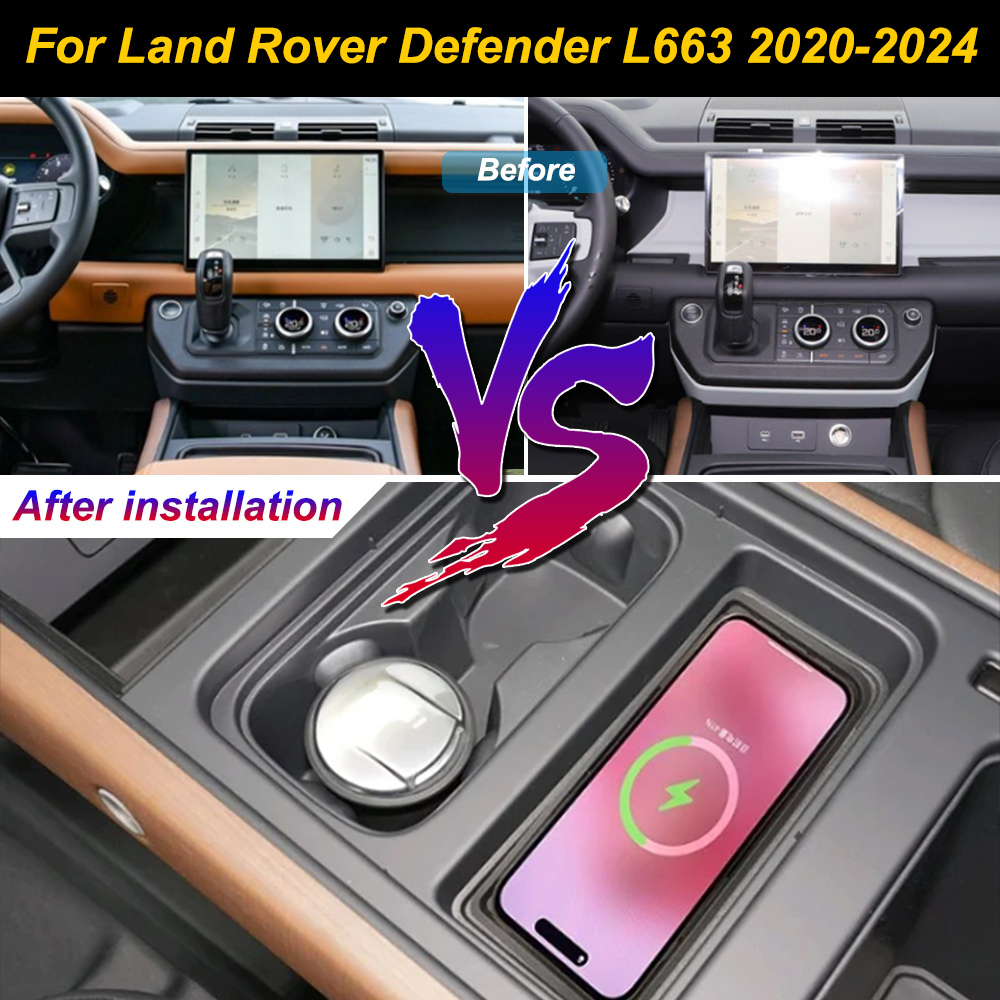 for Land Rover Range Rover Def - Wireless Car Charger Mount Fast Charging recension och pris