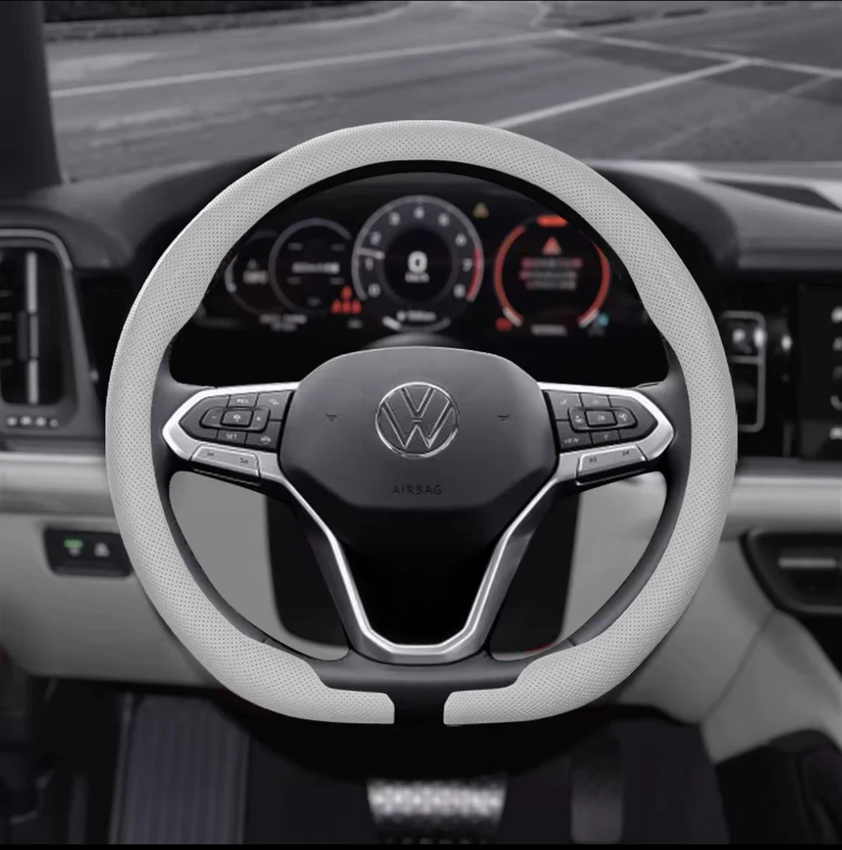 Compatible with Cupra Tavascan - Car Steering Wheel Cover Anti Slip Breathable recension och pris