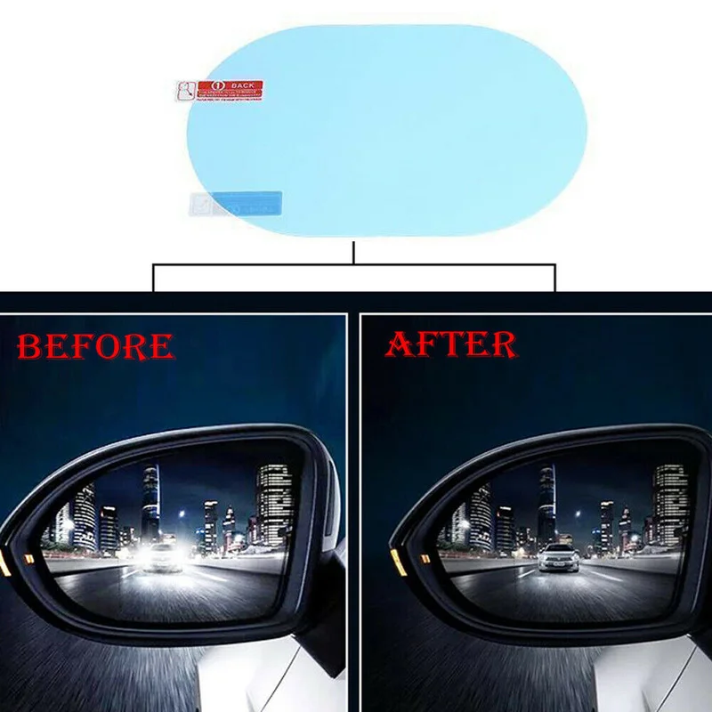 2PCS Car Sticker Rainproof Fil - Anti Glare Car Rearview Mirror Film recension och pris