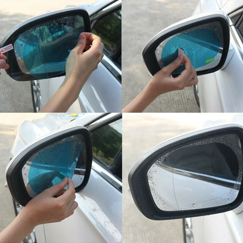 2PCS Car Sticker Rainproof Fil - Anti Glare Car Rearview Mirror Film recension och pris