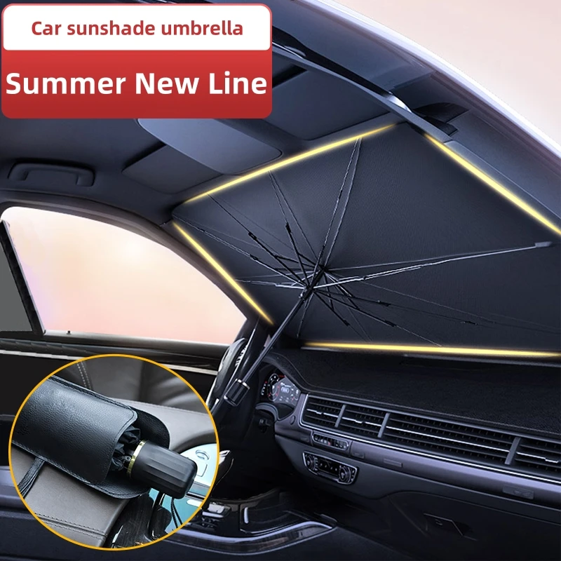 Car Windshield Sun Shade, Fold - Car Sunshade Windshield Umbrella Foldable recension och pris
