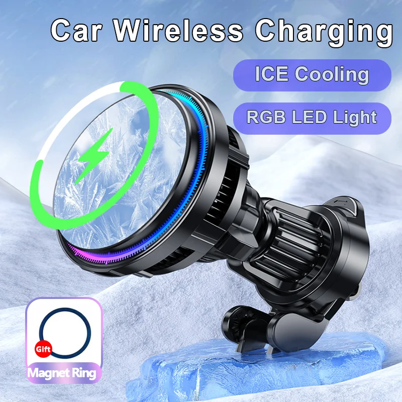 ice Cooling Magnetic Wireless  - Wireless Car Charger Mount Fast Charging recension och pris