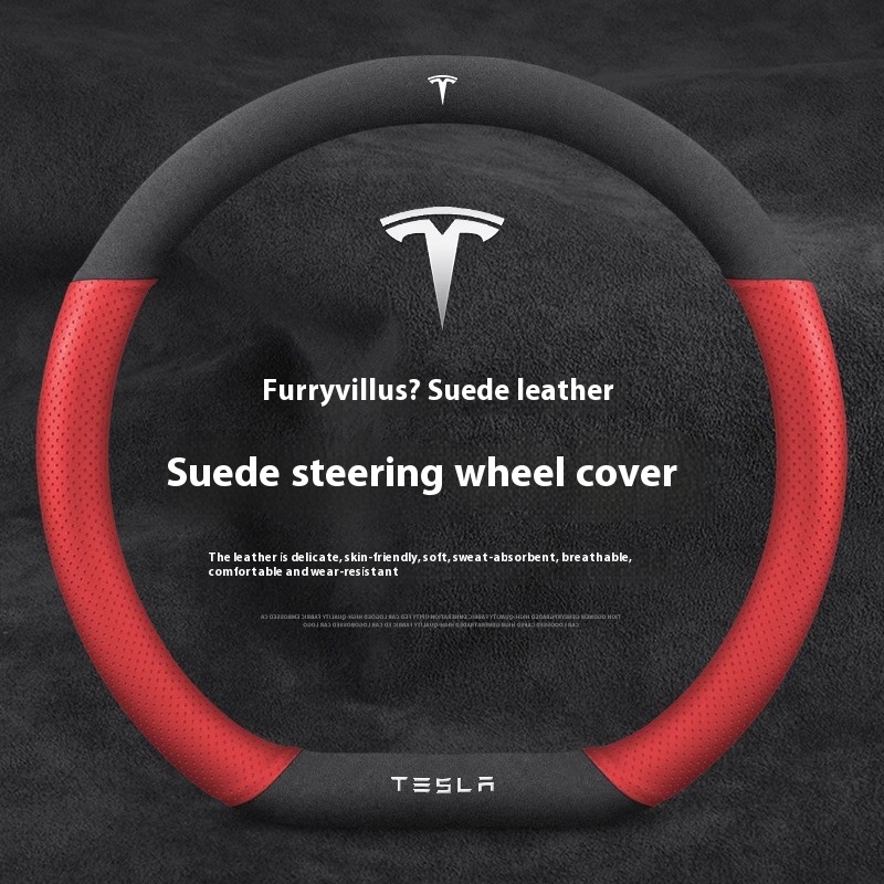 Suede Anti-slip Leather Car St - Car Steering Wheel Cover Anti Slip Breathable recension och pris