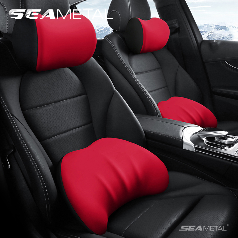 SEAMETAL Car Headrest Pillow E - Memory Foam Car Neck Pillow Lumbar Support recension och pris