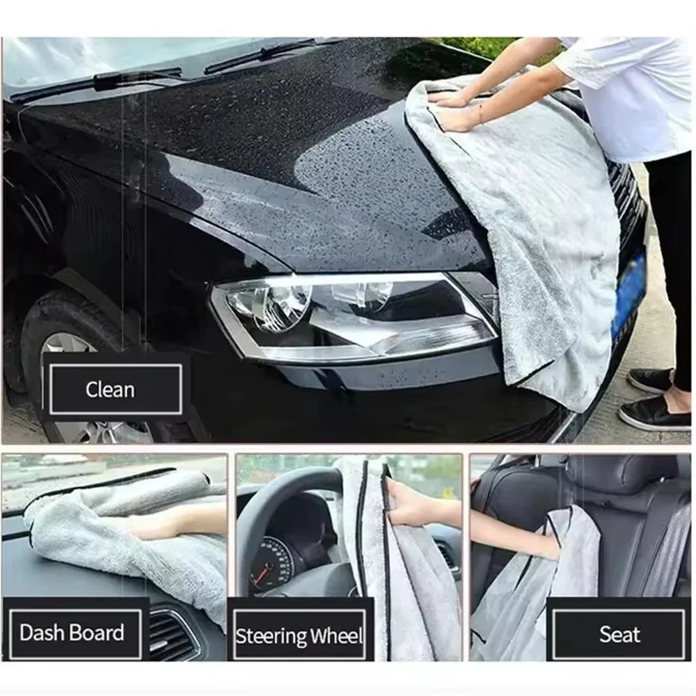Microfiber Towel Car Wash Acce - Microfiber Car Drying Towel Super Absorbent recension och pris