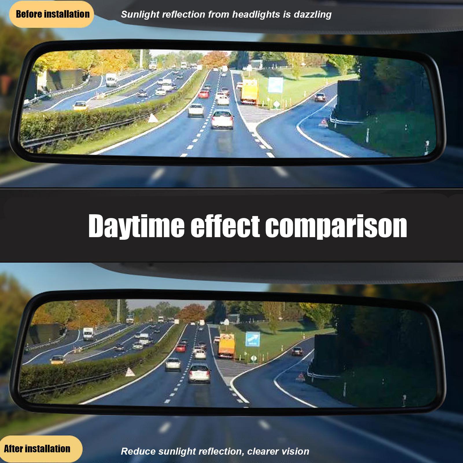 Car Interior Rearview Mirror A - Anti Glare Car Rearview Mirror Film recension och pris