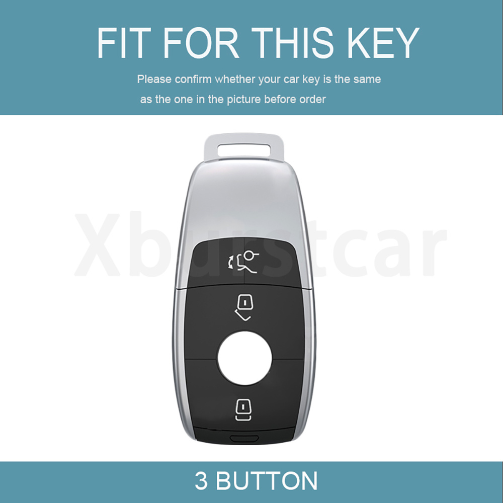 3 Button Gun Grey TPU Car Key  - Car Care recension och pris