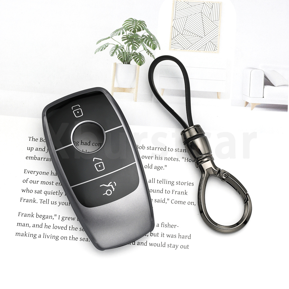 3 Button Gun Grey TPU Car Key  - Car Care recension och pris