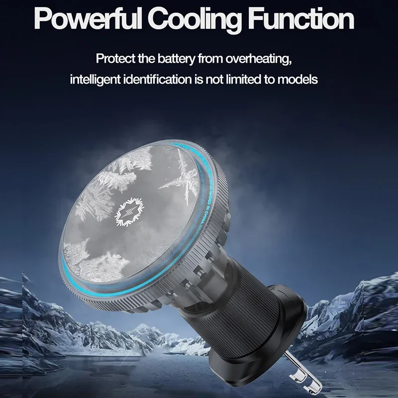 Ice Cooling Magnetic Car Wirel - Wireless Car Charger Mount Fast Charging recension och pris
