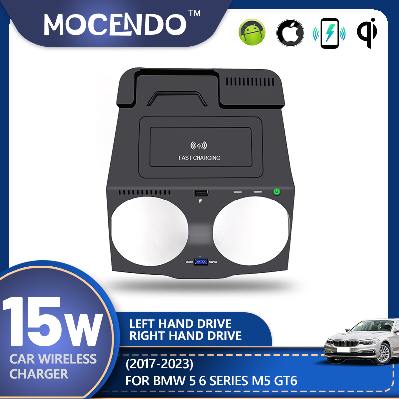 For BMW 5 6 Series G30 G38 G32 - Wireless Car Charger Mount Fast Charging recension och pris