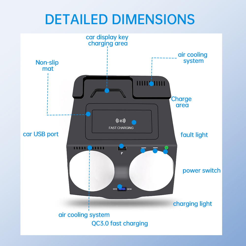 For BMW 5 6 Series G30 G38 G32 - Wireless Car Charger Mount Fast Charging recension och pris