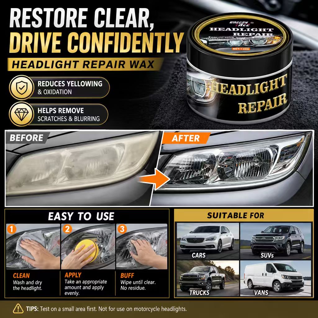 Car Headlight Repair Wax Polis - Car Scratch Repair Polishing Wax Paste recension och pris